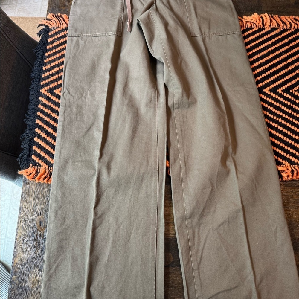 J. Crew Classic preppy chino pants nwt size 4 olive green - Picture 3 of 9